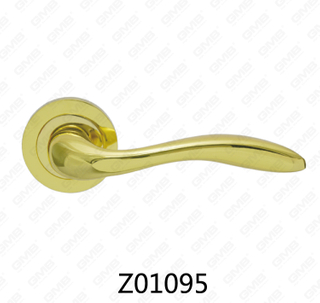 ידית דלת רוזטת אלומיניום מסגסוגת אבץ של Zamak עם רוזטה עגולה (Z01095)