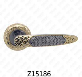 ידית דלת רוזטה מסגסוגת אבץ של Zamak עם רוזטה עגולה (Z15186)