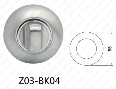 ידית דלת סגסוגת אבץ של Zamak דלת אלומיניום עגולה (Z01-BK04)