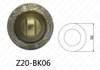 ידית דלת סגסוגת אבץ של Zamak דלת אלומיניום עגולה (Z20-BK06)