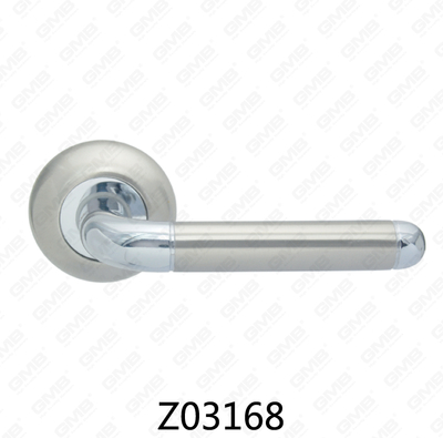 ידית דלת רוזטת אלומיניום מסגסוגת אבץ של Zamak עם רוזטה עגולה (Z02168)