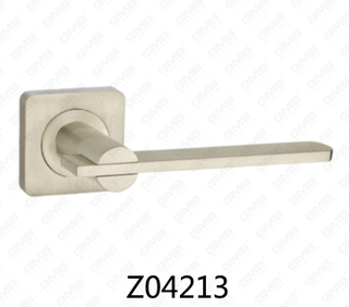 ידית דלת רוזטה מסגסוגת אבץ של Zamak עם רוזטה עגולה (Z04213)