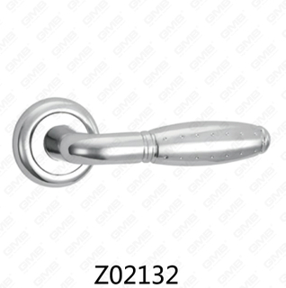 ידית דלת רוזטת אלומיניום מסגסוגת אבץ של Zamak עם רוזטה עגולה (Z02132)
