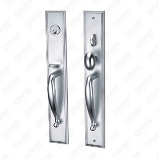 ידית דלת אלומיניום חמצן על ידית דלת צלחת צלחת (GB-2)