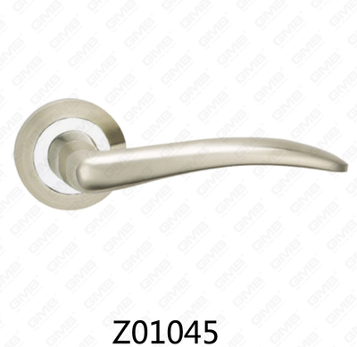 ידית דלת רוזטת אלומיניום מסגסוגת אבץ של Zamak עם רוזטה עגולה (Z01045)
