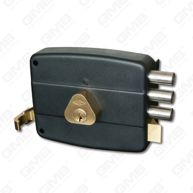 אבטחה נעילת בריח קרוב 3 פינים Deadbolt Rim נעילת צילינדר חישוק (540-3M סדרה)