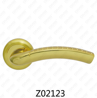 ידית דלת רוזטת אלומיניום מסגסוגת אבץ של Zamak עם רוזטה עגולה (Z02123)
