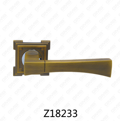 ידית דלת רוזטת אלומיניום מסגסוגת אבץ של Zamak עם רוזטה עגולה (Z18233)
