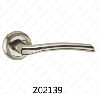 ידית דלת רוזטה מסגסוגת אבץ של Zamak עם רוזטה עגולה (Z02139)
