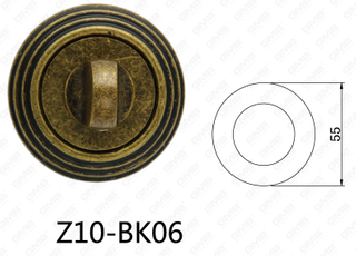 ידית דלת אלומיניום מסגסוגת אבץ של Zamak אבץ עגולה (Z10-BK06)