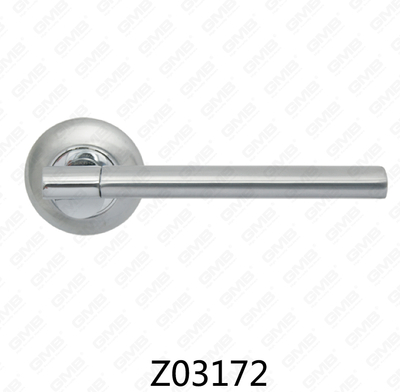 ידית דלת רוזטת אלומיניום מסגסוגת אבץ של Zamak עם רוזטה עגולה (Z02172)