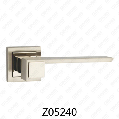 ידית דלת רוזטת אלומיניום מסגסוגת אבץ של Zamak עם רוזטה עגולה (Z05240)