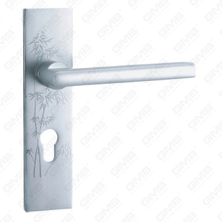 ידית דלת אלומיניום חמצן על ידית דלת צלחת (G401-G25-F)