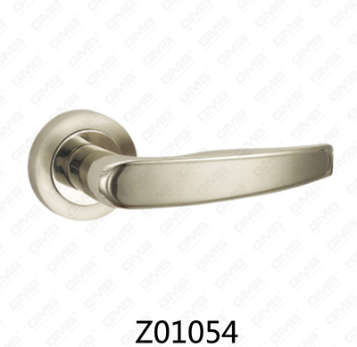 ידית דלת רוזטת אלומיניום מסגסוגת אבץ של Zamak עם רוזטה עגולה (Z01054)