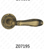 ידית דלת רוזטת אלומיניום מסגסוגת אבץ של Zamak עם רוזטה עגולה (Z07195)