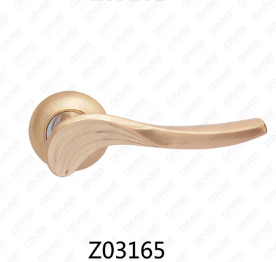 ידית דלת רוזטה מסגסוגת אבץ של Zamak עם רוזטה עגולה (Z02165)