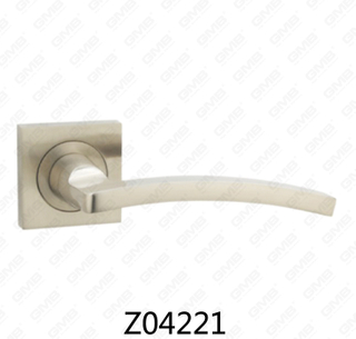 ידית דלת רוזטת אלומיניום מסגסוגת אבץ של Zamak עם רוזטה עגולה (Z04221)