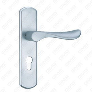 ידית דלת אלומיניום חמצן על ידית דלת צלחת צלחת (G477-G80)