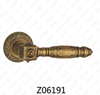 ידית דלת רוזטת אלומיניום מסגסוגת אבץ של Zamak עם רוזטה עגולה (Z06191)