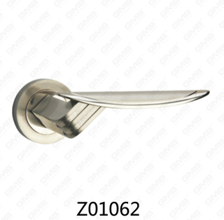 ידית דלת רוזטת אלומיניום מסגסוגת אבץ של Zamak עם רוזטה עגולה (Z01062)