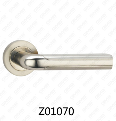 ידית דלת רוזטת אלומיניום מסגסוגת אבץ של Zamak עם רוזטה עגולה (Z01070)