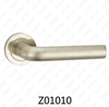 ידית דלת רוזטת אלומיניום מסגסוגת אבץ של Zamak עם רוזטה עגולה (Z01010)
