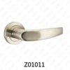 ידית דלת רוזטת אלומיניום מסגסוגת אבץ של Zamak עם רוזטה עגולה (Z01011)