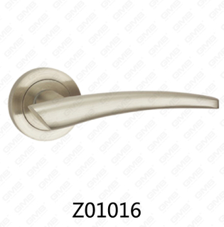 ידית דלת רוזטת אלומיניום מסגסוגת אבץ של Zamak עם רוזטה עגולה (Z01016)