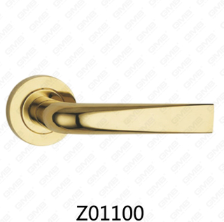 ידית דלת רוזטת אלומיניום מסגסוגת אבץ של Zamak עם רוזטה עגולה (Z01100)