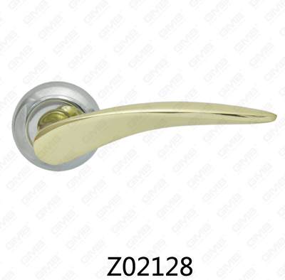 ידית דלת רוזטת אלומיניום מסגסוגת אבץ של Zamak עם רוזטה עגולה (Z02128)