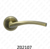 ידית דלת רוזטת אלומיניום מסגסוגת אבץ של Zamak עם רוזטה עגולה (Z02107)