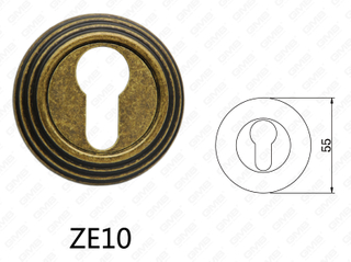 ידית דלת דלת אלומיניום מסגסוגת אבץ Zamak עגולה (ZE10)