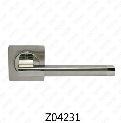 ידית דלת רוזטת אלומיניום מסגסוגת אבץ של Zamak עם רוזטה עגולה (Z04231)