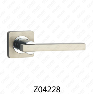 ידית דלת רוזטת אלומיניום מסגסוגת אבץ של Zamak עם רוזטה עגולה (Z04228)