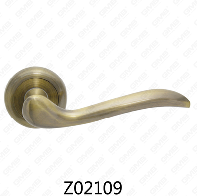 ידית דלת רוזטת אלומיניום מסגסוגת אבץ של Zamak עם רוזטה עגולה (Z02109)