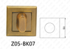 Zamak אבץ סגסוגת אלומיניום ידית דלת מרובעת (Z05-BK07)