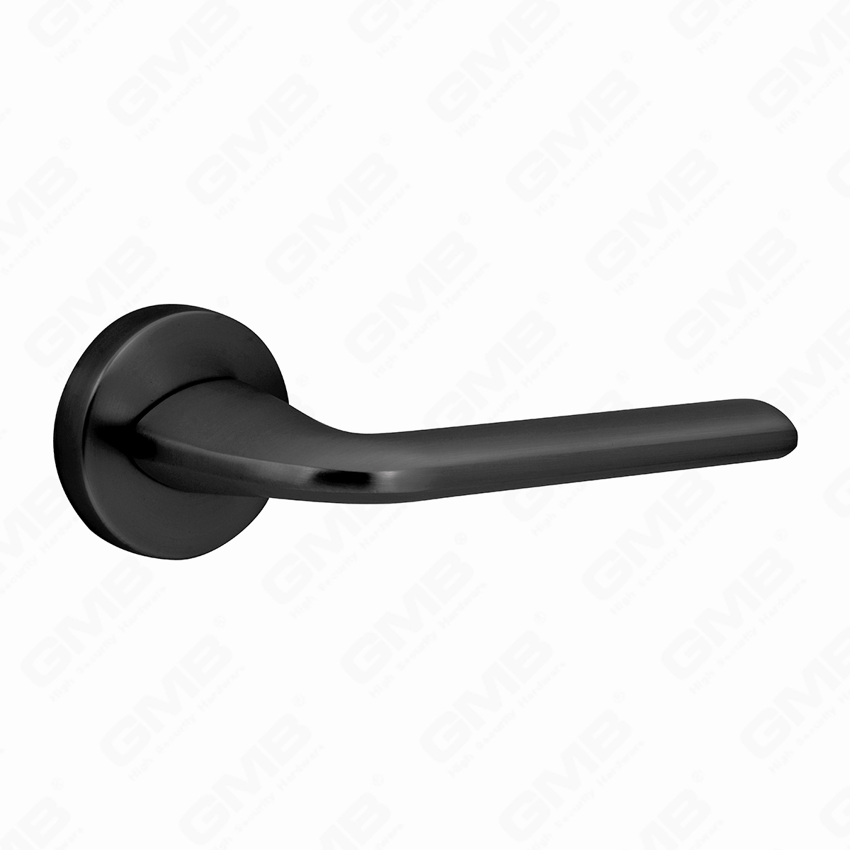 ידית נעילת דלת מפוצלת מסגסוגת אבץ מוצקה פשוטה מודרנית על רוזטה עגולה (Z062401)