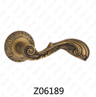 ידית דלת רוזטה מסגסוגת אבץ של Zamak עם רוזטה עגולה (Z06189)