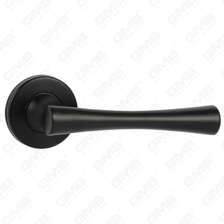 צבע שחור באיכות גבוהה עיצוב סגנון מודרני #304 ידית דלת נירוסטה ידית מנוף ורד עגול (GB03-65)