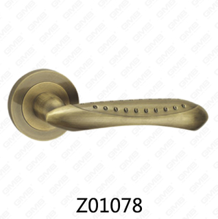 ידית דלת רוזטה מסגסוגת אבץ של Zamak עם רוזטה עגולה (Z01078)