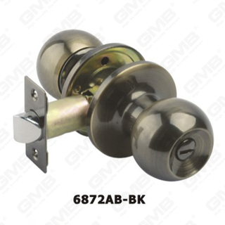 ANSI סטנדרטי כפתור צינורי מנעול מרובע ציר תכנון מיוחד לידית צינורית סטנדרטית (6872AB-BK)