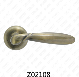 ידית דלת רוזטה מסגסוגת אבץ של Zamak עם רוזטה עגולה (Z02108)