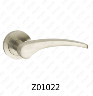 ידית דלת רוזטה מסגסוגת אבץ של Zamak עם רוזטה עגולה (Z01022)