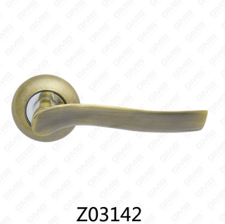 ידית דלת רוזטה מסגסוגת אבץ של Zamak עם רוזטה עגולה (Z02142)