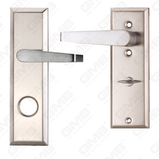 ידיות פליז ידית חומרה לדלת עץ מנעול ידית דלת על צלחת עבור מנעול שקע (B-PM115.94-SC)